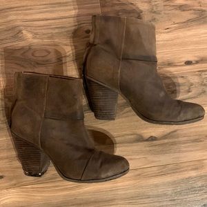 Rag & Bone Newbury Brown Suede Boots 8.5 38.5